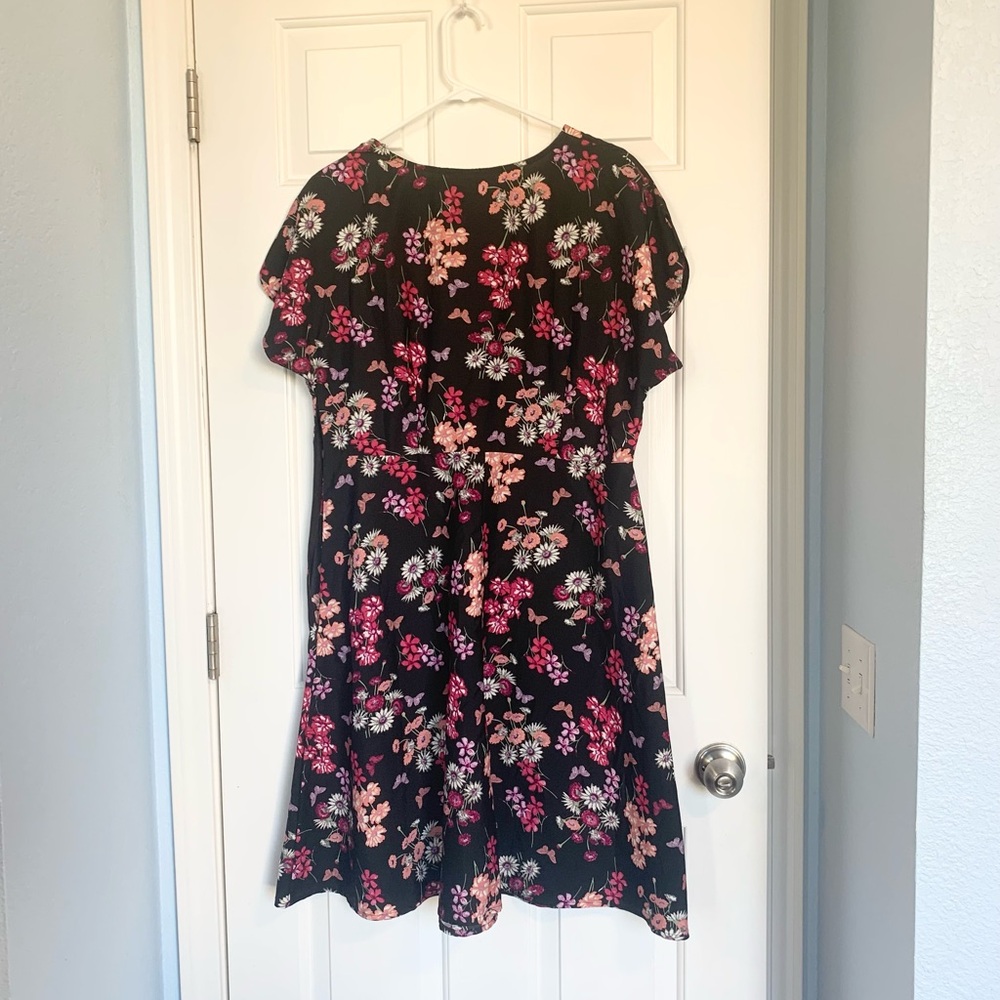 DownEast Black Floral Dress - Picture 2 of 3